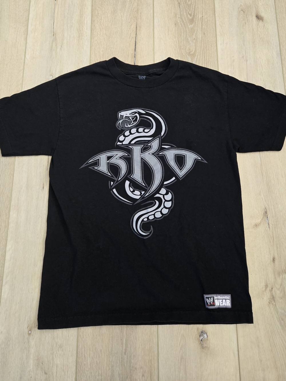 Vintage WWE Authentic Wear Randy Orton RKO Black Graphic T-Shirt, Size M